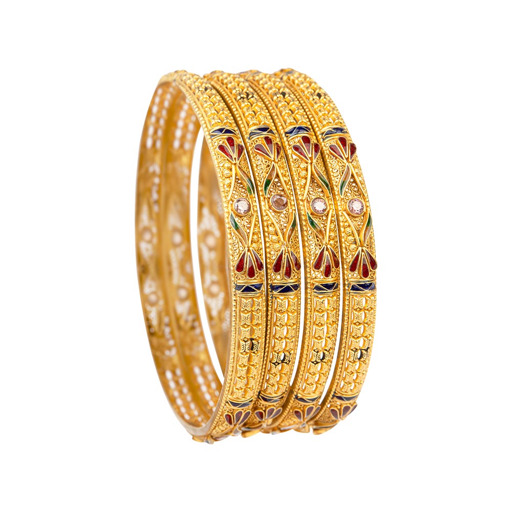 Simple Gold Bangles