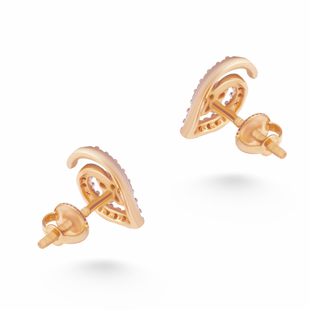 Rose Gold Stud Earrings
